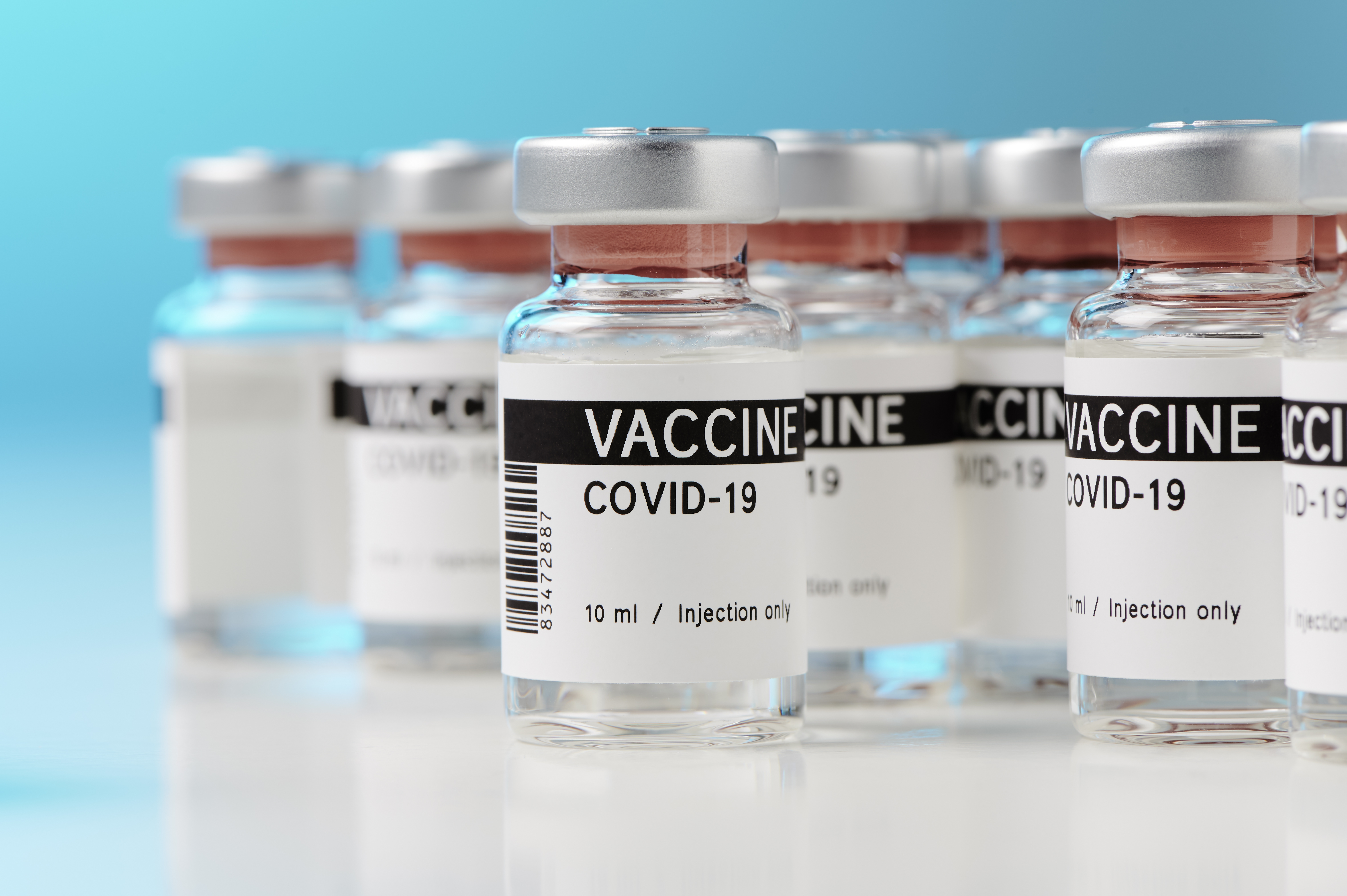 Vials of vaccine