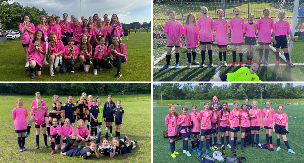 Some of Cramond FC's girls' teams