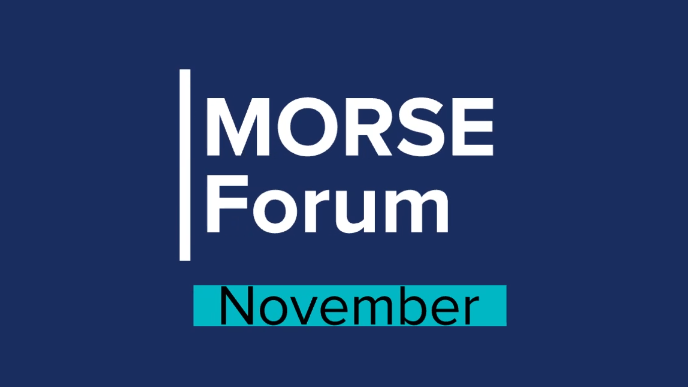MORSE Forum November 2022