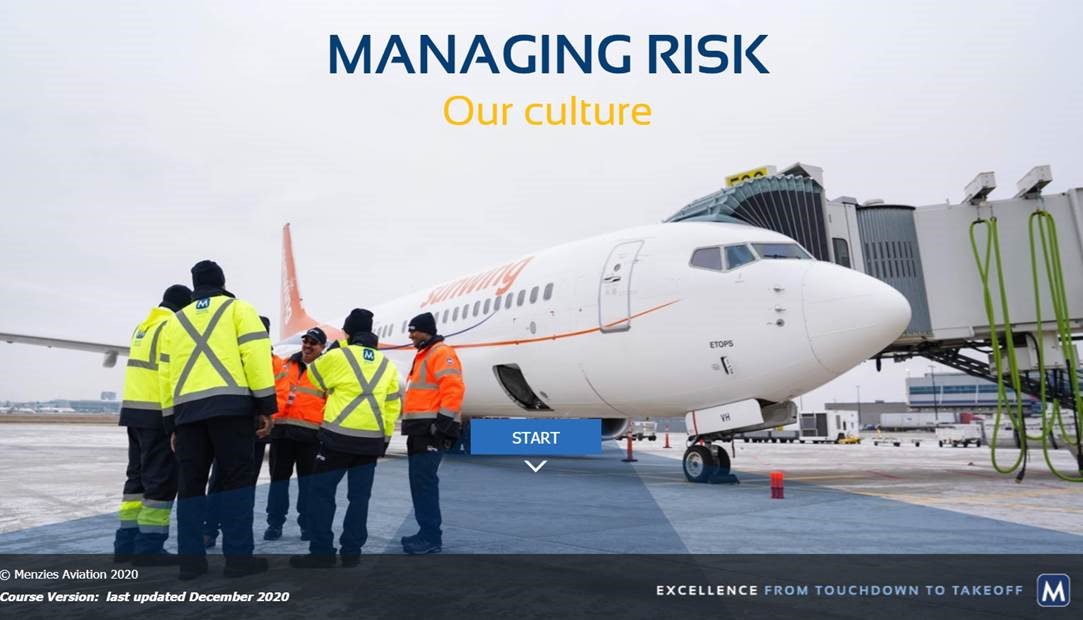 screenshot from managing risk training course