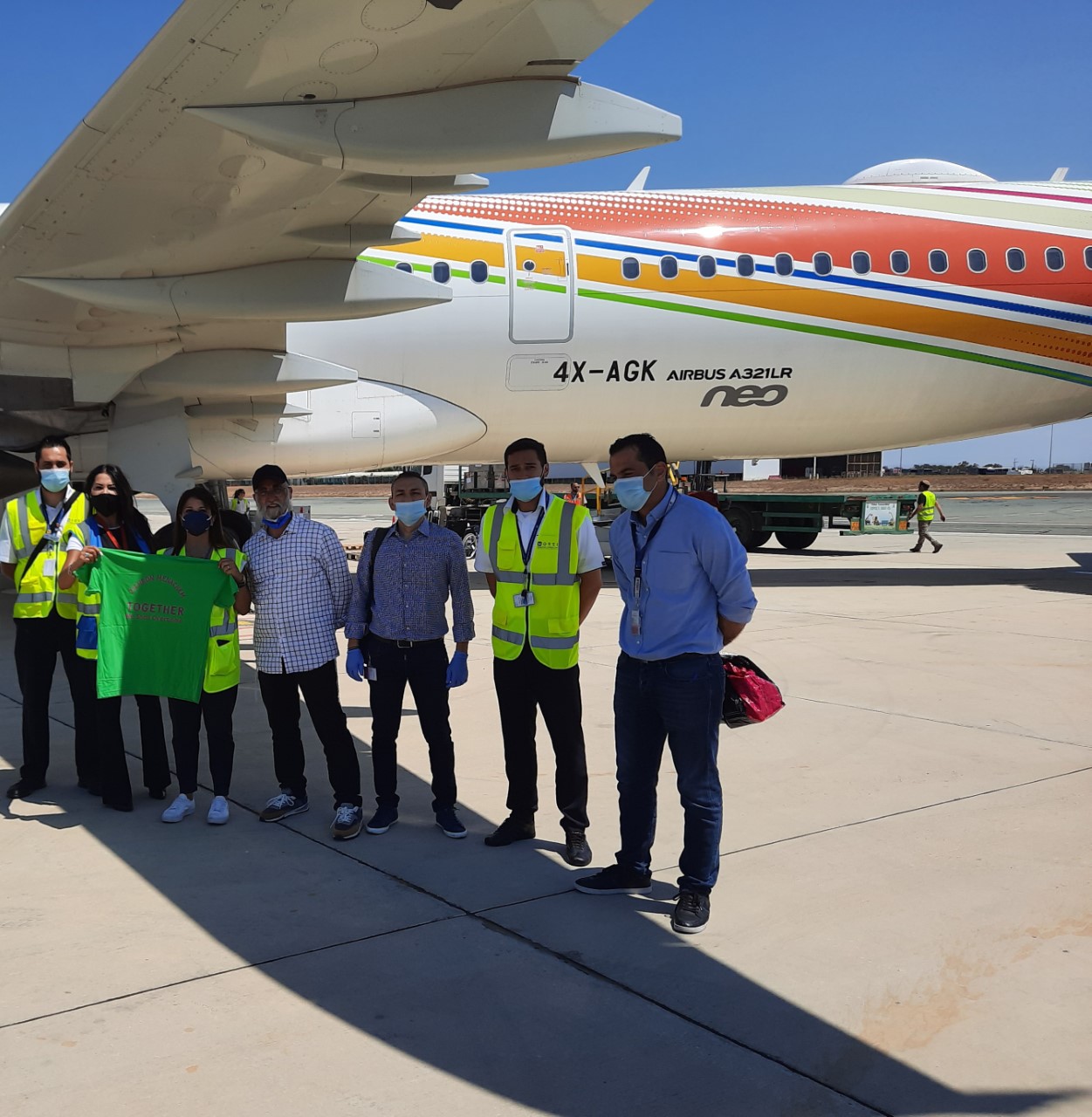 representatives of menzies with customers at Larnaca