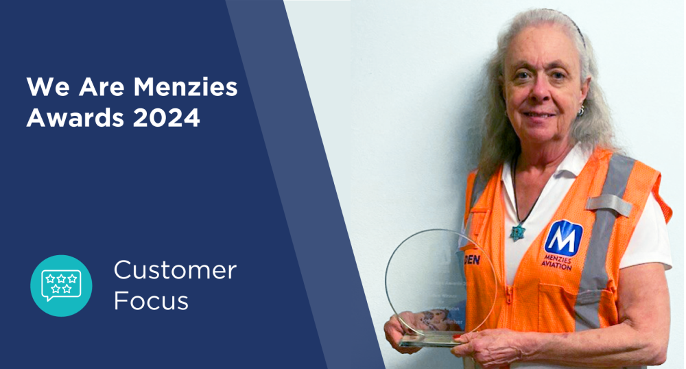 Customer Focus 2024 We Are Menzies Awards JoAnn Kelleher