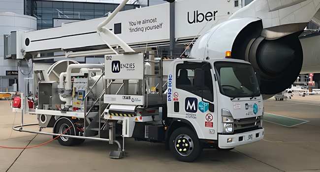 The new fully electric hydrant dispenser at LGW which will help lower emissions within our fuelling operations The new fully electric hydrant dispenser at LGW which will help lower emissions within our fuelling operations