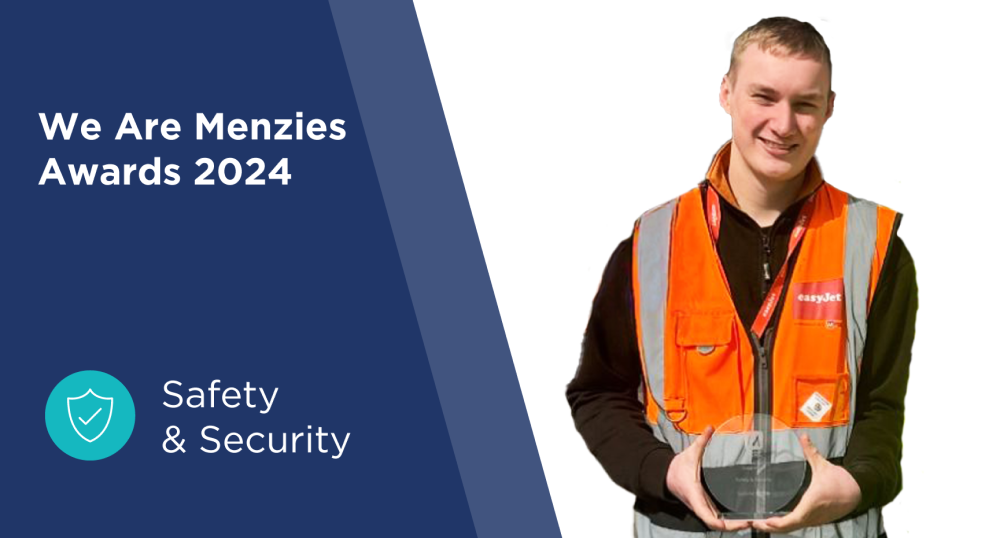 Safety & Security global We Are Menzies Award winner Gabriel Burke